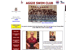 Tablet Screenshot of aggieswimclub.org